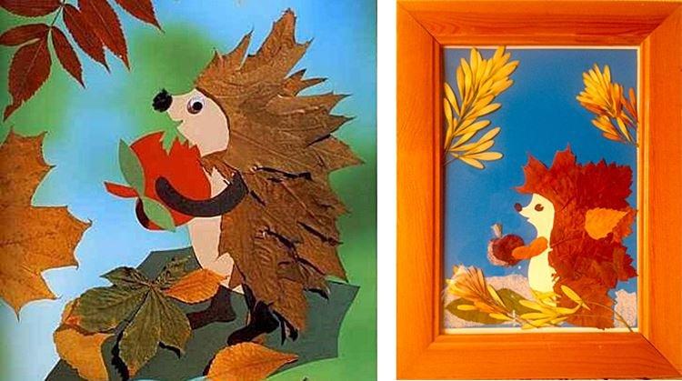 Artisanat de feuilles d'automne pour enfants - photos et idées