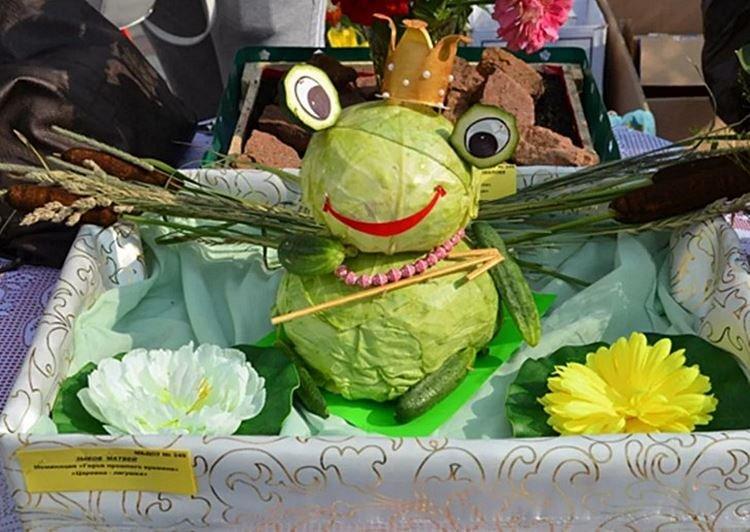 Grenouille du chou - Artisanat des légumes à l'école