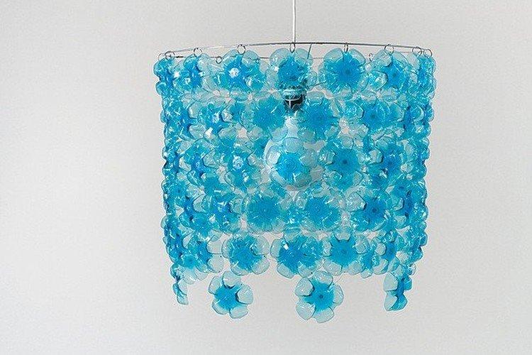 Lampes et abat-jour - Artisanat à partir de bouteilles en plastique de vos propres mains