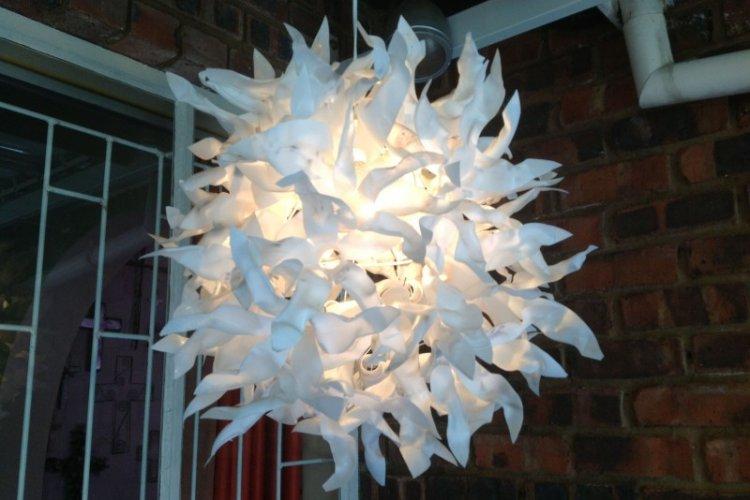 Lampes et abat-jour - Artisanat à partir de bouteilles en plastique de vos propres mains