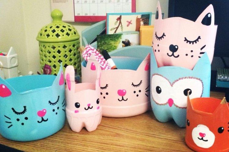 Pots et vases pour fleurs - Artisanat à partir de bouteilles en plastique de vos propres mains