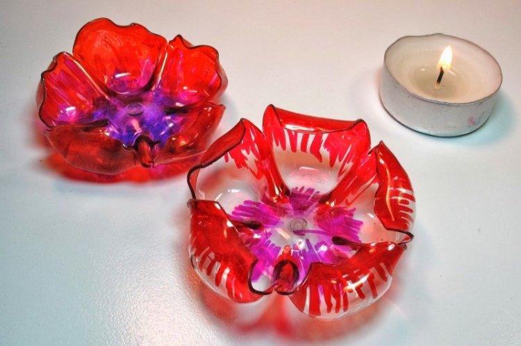 Chandeliers - Bricolage à partir de bouteilles en plastique