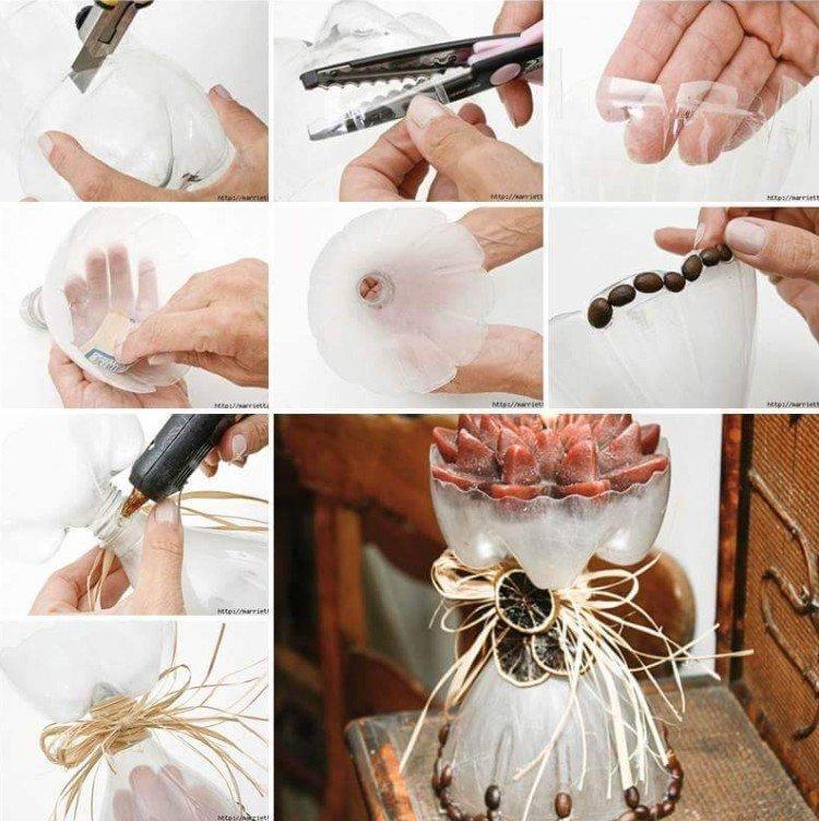 Figurines décoratives - Bricolage à partir de bouteilles en plastique