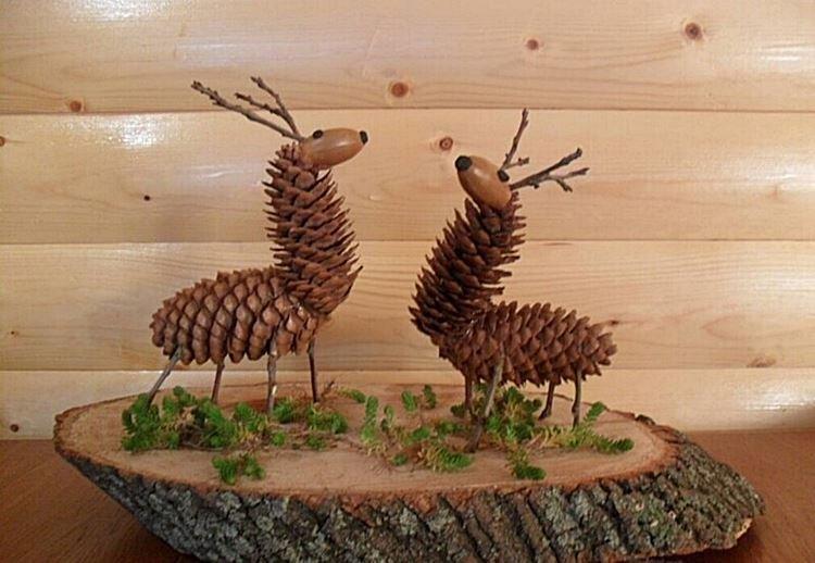 Artisanat à partir de matériaux naturels pour la maternelle - photos et idées