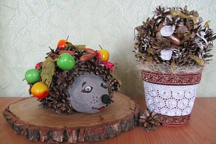 Artisanat à partir de matériaux naturels pour la maternelle - photos et idées