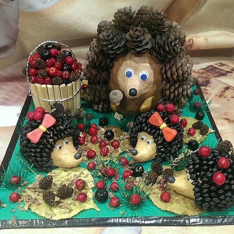 Artisanat à partir de matériaux naturels pour la maternelle - photos et idées