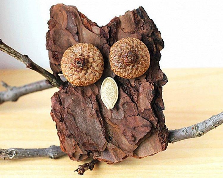 Artisanat à partir d'écorce - Artisanat à partir de matériaux naturels pour l'école primaire