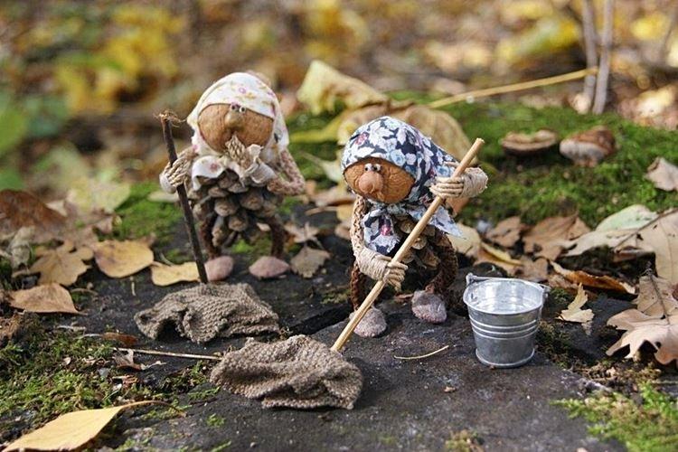 Artisanat à partir de matériaux naturels pour l'école primaire - photos et idées