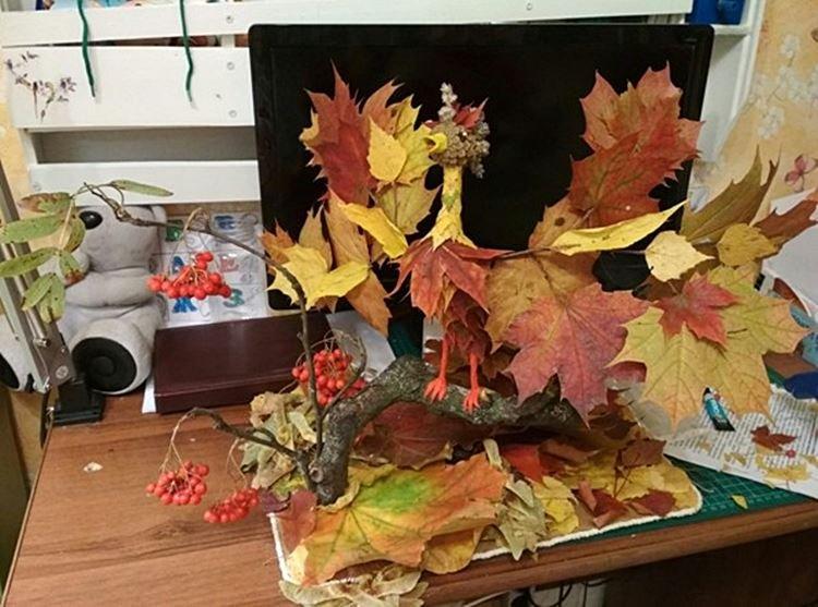 Artisanat à partir de matériaux naturels pour l'école primaire - photos et idées