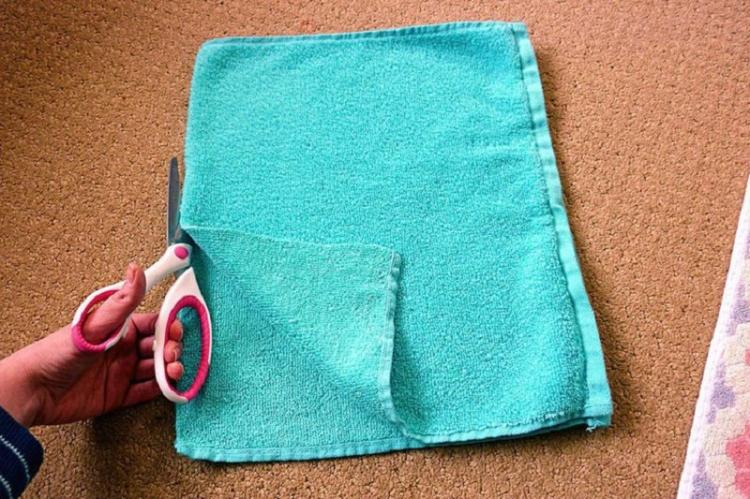 Tapis de sol à partir de vieilles serviettes - Bricolage à partir de vieilles choses