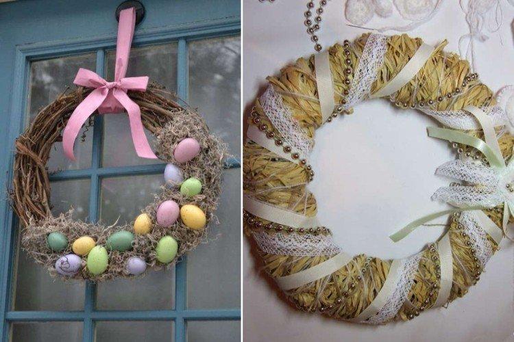 Couronne de Pâques - Bricolage artisanat de Pâques