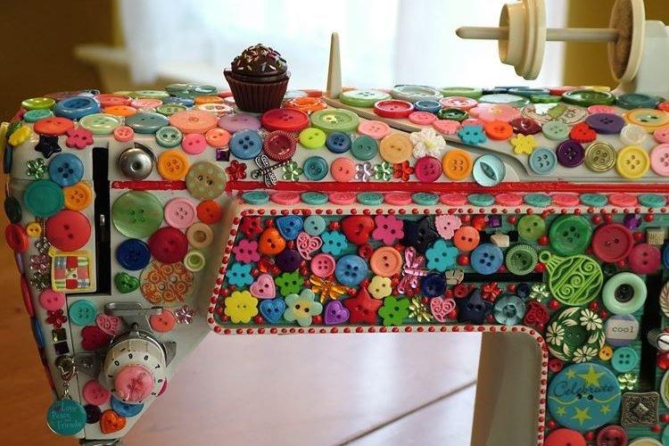 Décor de bouton - Artisanat de bricolage de toutes sortes de choses