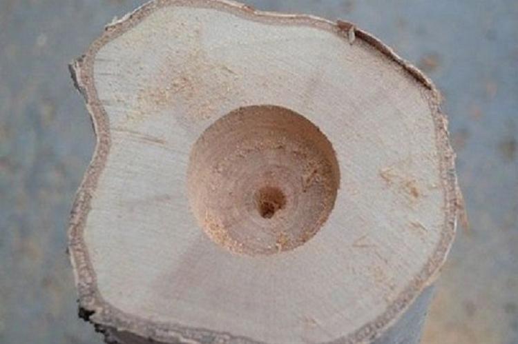 Bougeoirs en branches de bouleau - Bougeoirs DIY en bois