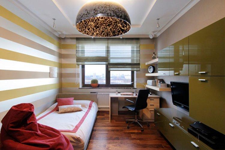 Plafonds en plaques de plâtre duplex dans la chambre des enfants