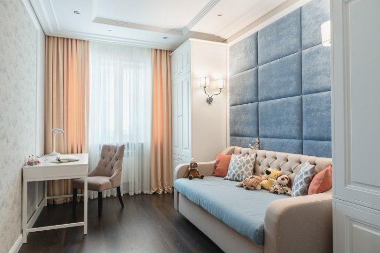 Plafonds en plaques de plâtre duplex dans la chambre des enfants