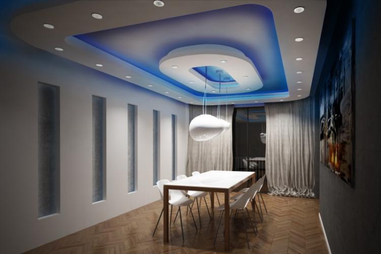 Conception de plafonds en plaques de plâtre - photo