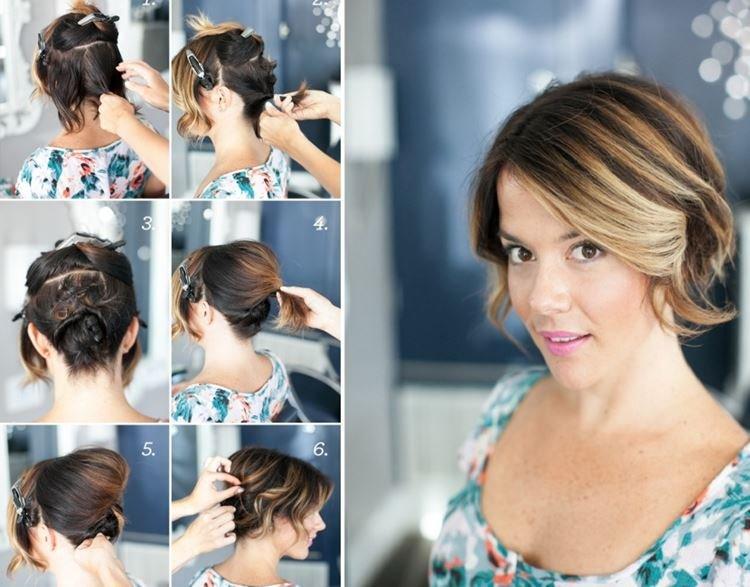 Chignon volumateur - Coiffures pour tous les jours pour cheveux courts