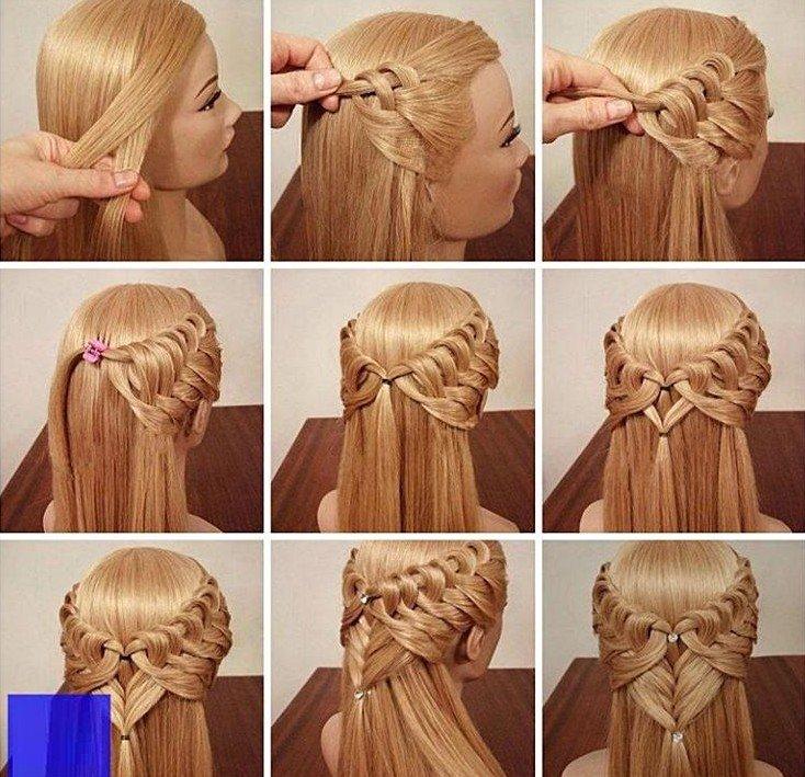 Tissage ajouré - Coiffures pour le nouvel an 2021 pour cheveux longs