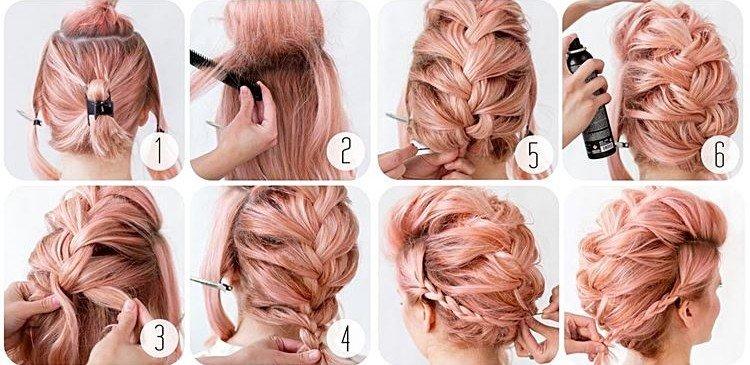 Punk Braid - Coiffures pour le Nouvel An 2021 pour cheveux courts
