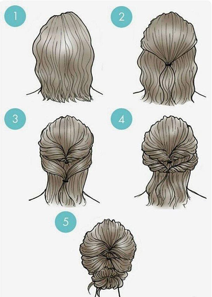 Malvinka-bun - Coiffures pour le Nouvel An 2021 pour cheveux courts