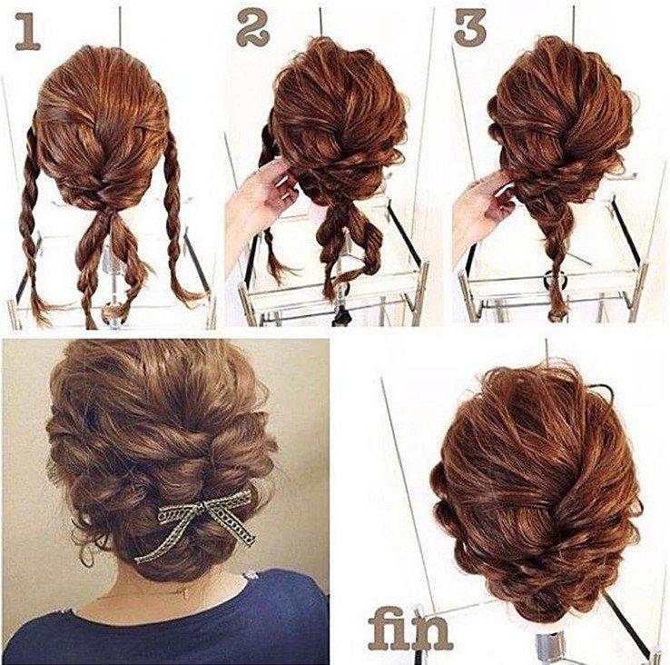 Tissage chaotique - Coiffures pour le nouvel an 2021 pour cheveux mi-longs