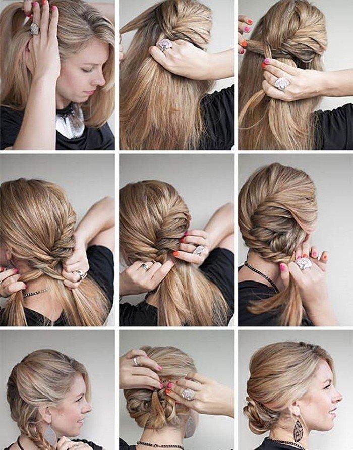 Braid wave - Coiffures pour le nouvel an 2021 pour cheveux mi-longs