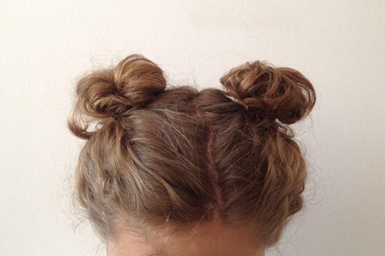 Messy Horns - Styles de cheveux moyens pour les filles