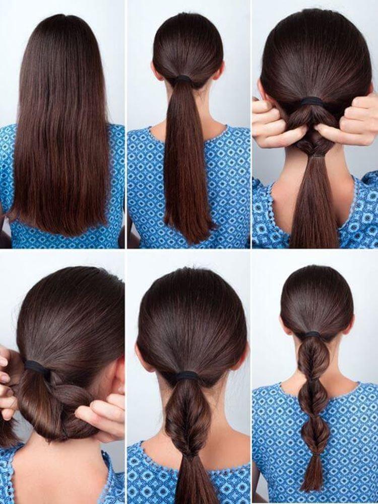 Ponytail Inside Out - Coiffures scolaires pour adolescents