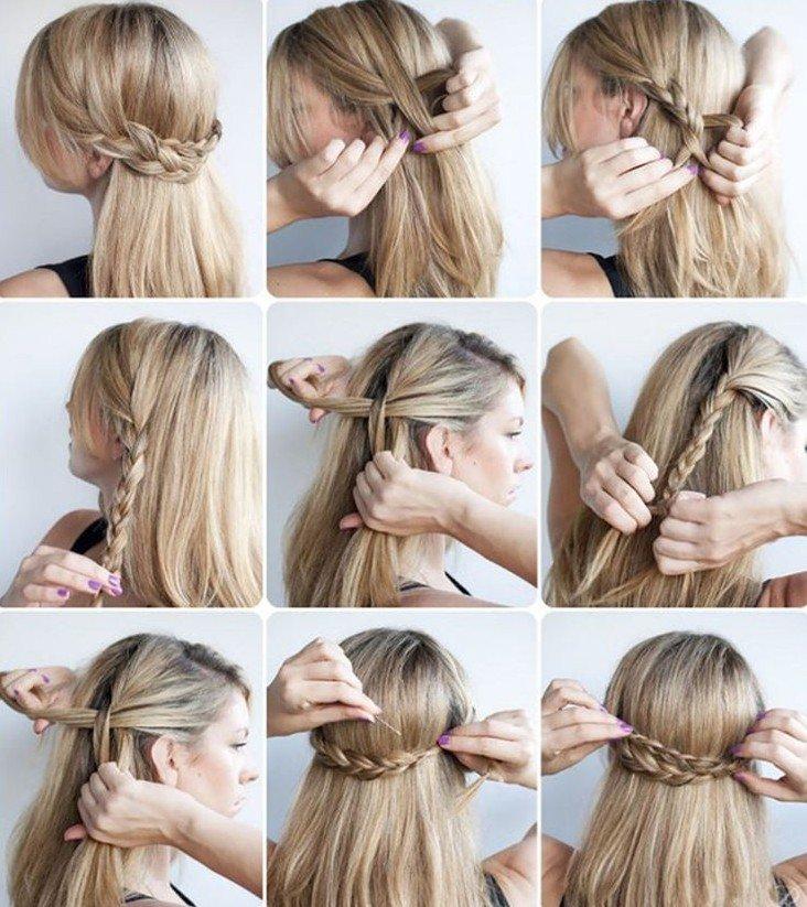 Malvinka avec un cerceau - Coiffures à l'école pour les adolescents