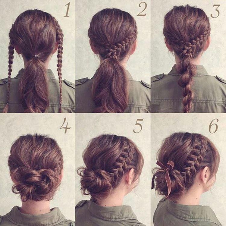 Chignon habillé - Coiffures pour l'école pour les adolescents