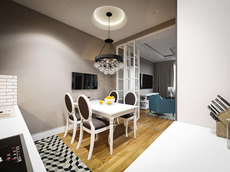 Projet de conception d'un appartement à Moscou