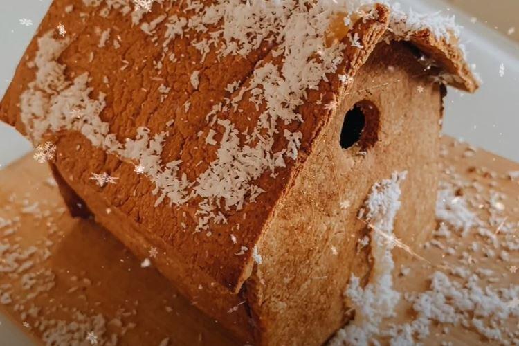 Maison en pain d'épice DIY sans gluten - recette pas à pas avec photo