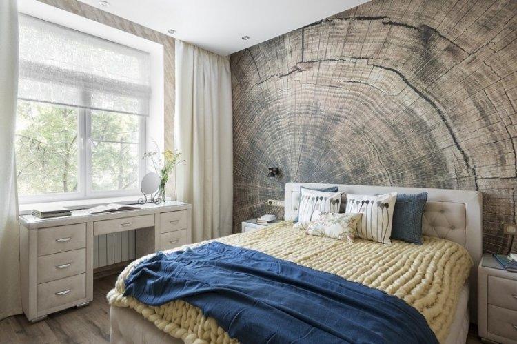 Stores romains dans la chambre - photo de design d'intérieur