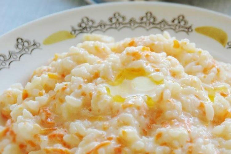 Bouillie de riz au potiron au lait - recette pas à pas