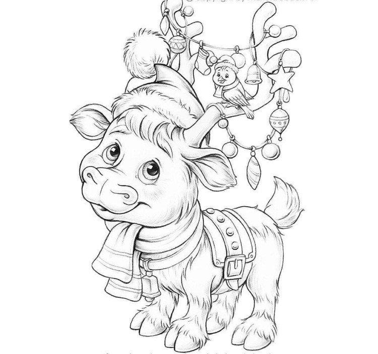 Dessins du taureau pour le nouvel an 2021