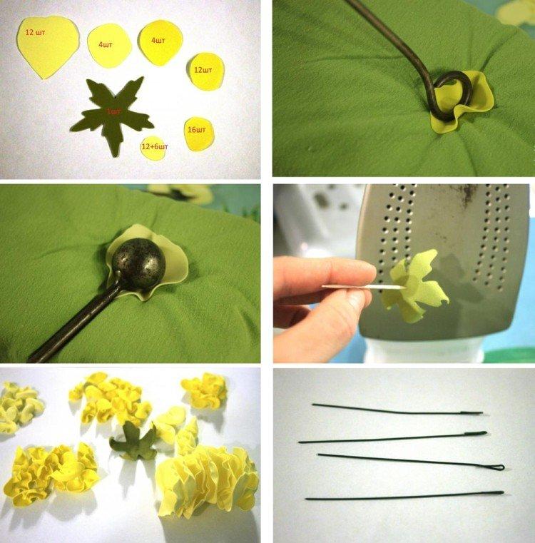 Rose-pivoine luxuriante - rose à faire soi-même de foamiran