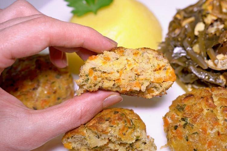 Galettes de poisson aux flocons d'avoine au four - recettes