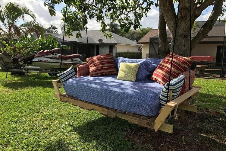 Swing - Mobilier de jardin en palettes pour chalets d'été