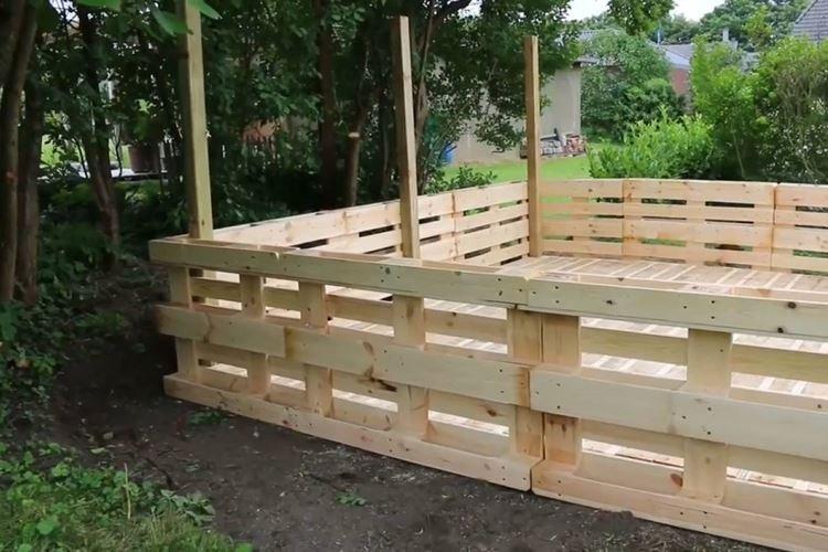 Gazebo - Mobilier de jardin en palettes pour chalets d'été