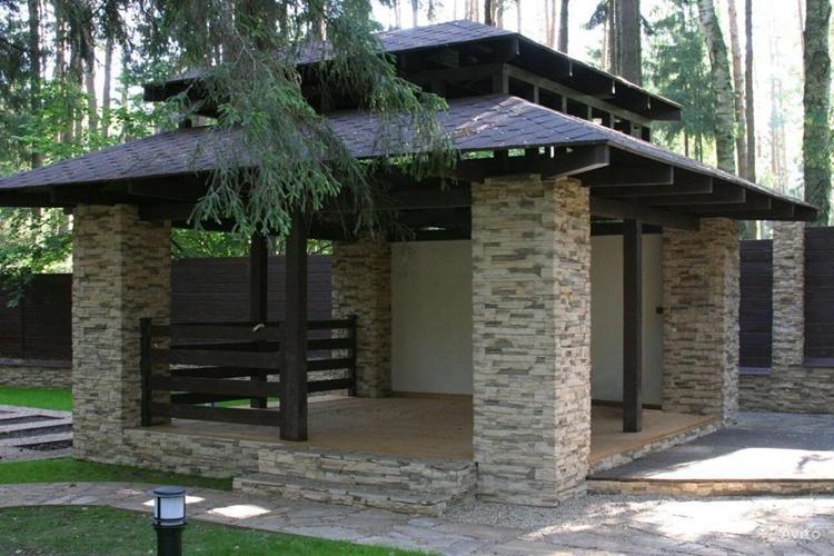 Gazebos de jardin en pierre