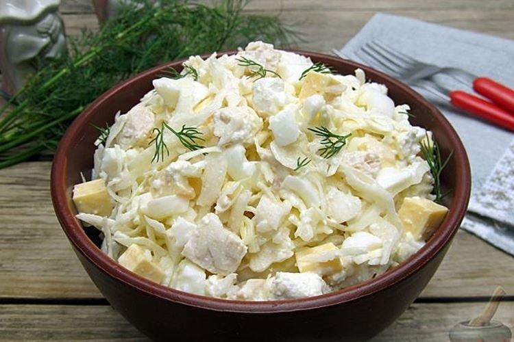 Salade de chou frais et fromage - recettes