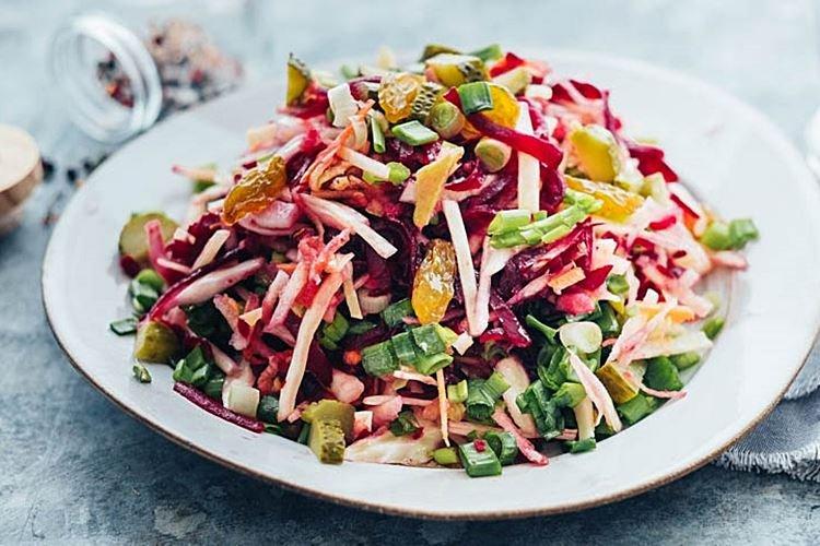 Salade de chou frais aux betteraves - recettes
