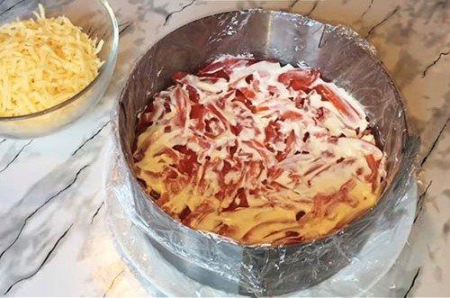 Salade de la mer Rouge - une recette classique étape par étape