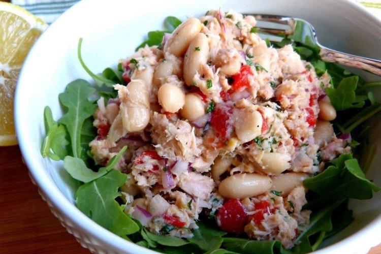 Haricots à salade de thon en conserve - Recettes