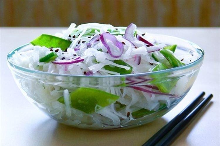 Salade Daikon - Recettes de salades sans mayonnaise