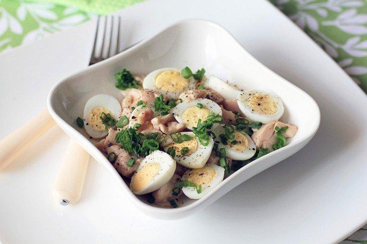 Salade de calmars et œufs de caille - recettes