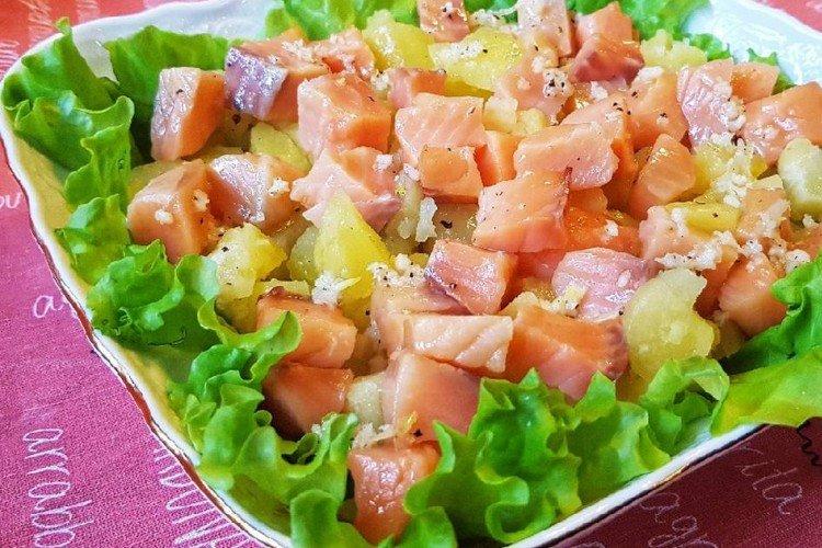 Salade de poisson rouge et pommes de terre - recettes