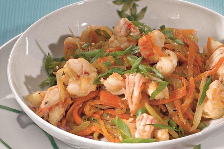 Salade de crevettes et calamars à la vinaigrette à la bière - Recettes