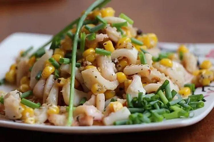 Salade de maïs et calamars - recettes