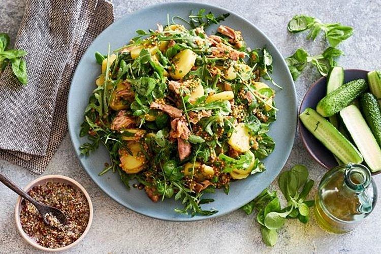 Salade de poulet et pommes de terre - recettes